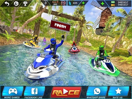 Power Boat Racer 3D Game Image Power Boat Racer 3D Game